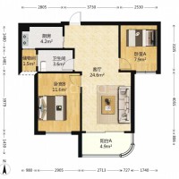 永年公园美学 朝南 两房 可拐包入住