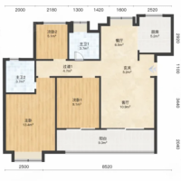 国企建发 高层 3室2厅2卫 可看九龙江和湿地公园 南北通透 90万